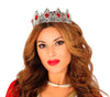 GP13585 – Prinzessin Diadem Krone Silber Rot – Farbe: Silber