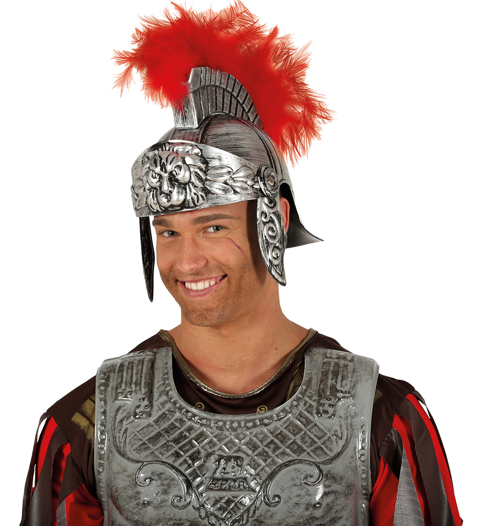 GP13596 – Romischer Gladiator Helm Antike Krieger – Farbe: Silber