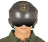 GP13597 – Pilot Karneval Accessoire Retro Fliegerhelm – Farbe: Schwarz