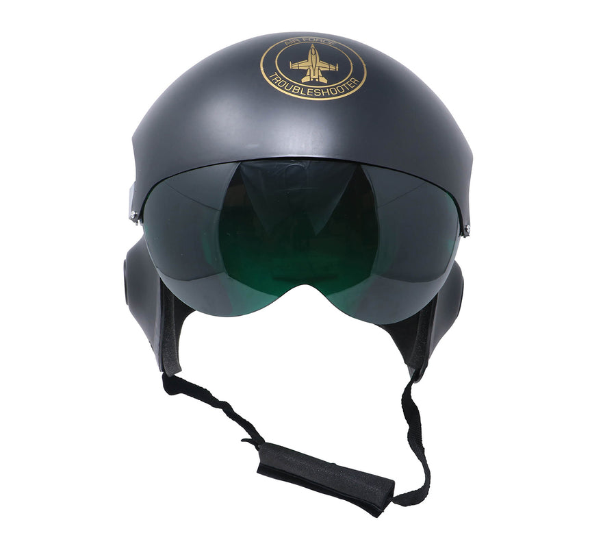 GP13597 – Pilot Karneval Accessoire Retro Fliegerhelm – Farbe: Schwarz, Ansicht 2