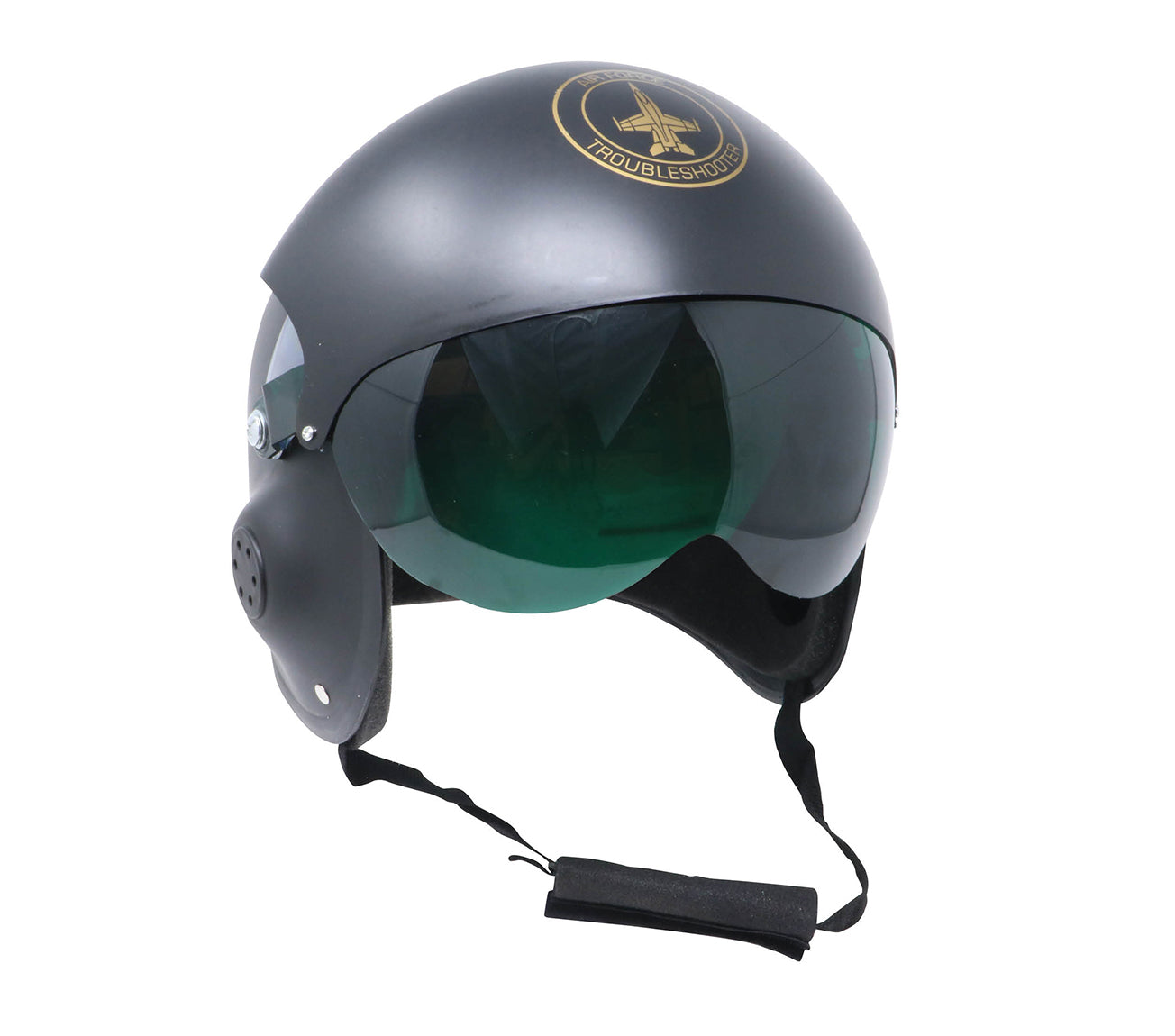 GP13597 – Pilot Karneval Accessoire Retro Fliegerhelm – Farbe: Schwarz