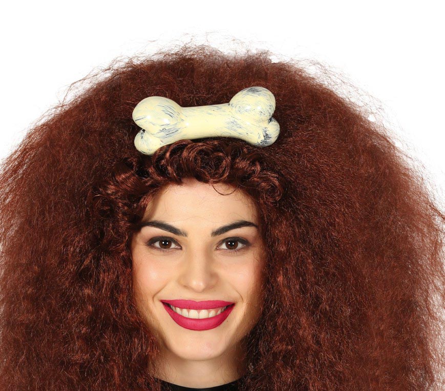GP13603 – Troglodytischer Knochen Haarclip Voodoo – Farbe: Weiß
