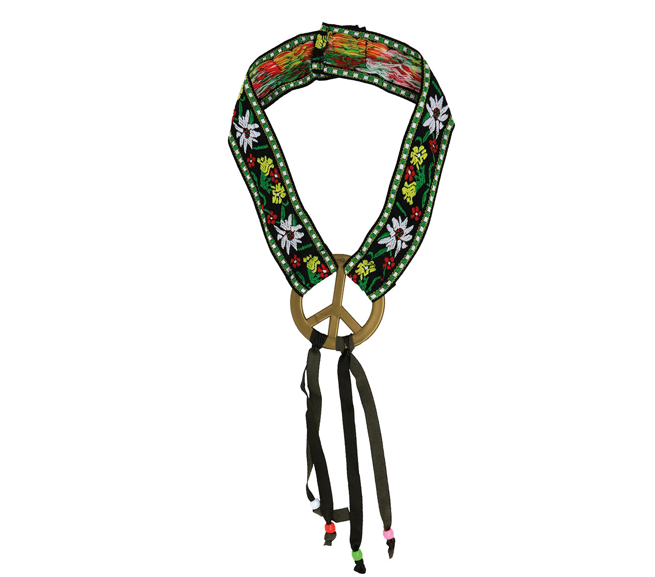 GP13604 – Hippie Stirnband Retro 60s Blumen – Farbe: Mehrfarbig