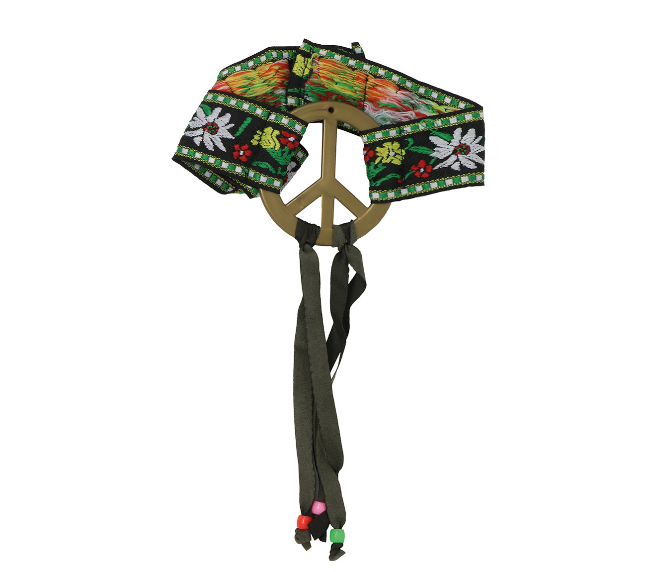 GP13604 – Hippie Stirnband Retro 60s Blumen – Farbe: Mehrfarbig