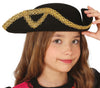 GP13609 – Piratenhut Abenteuer Karneval Kinder – Farbe: Schwarz