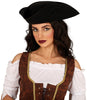 GP13613 – Piratenhut Dreispitz Kostüm Accessoire – Farbe: Schwarz