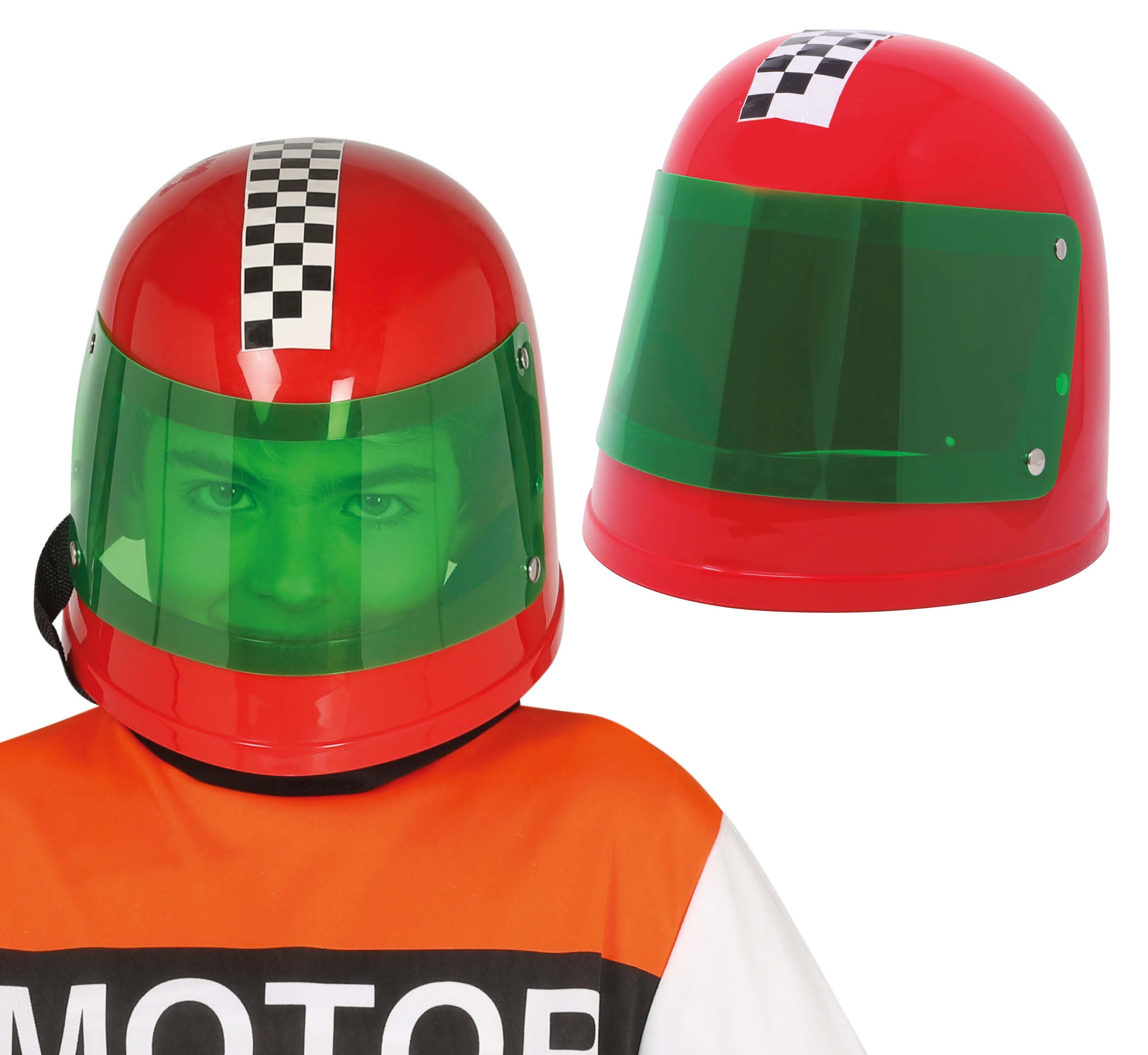 GP13617 – Rennfahrer Kinderhelm Sport Abenteurer – Farbe: Rot