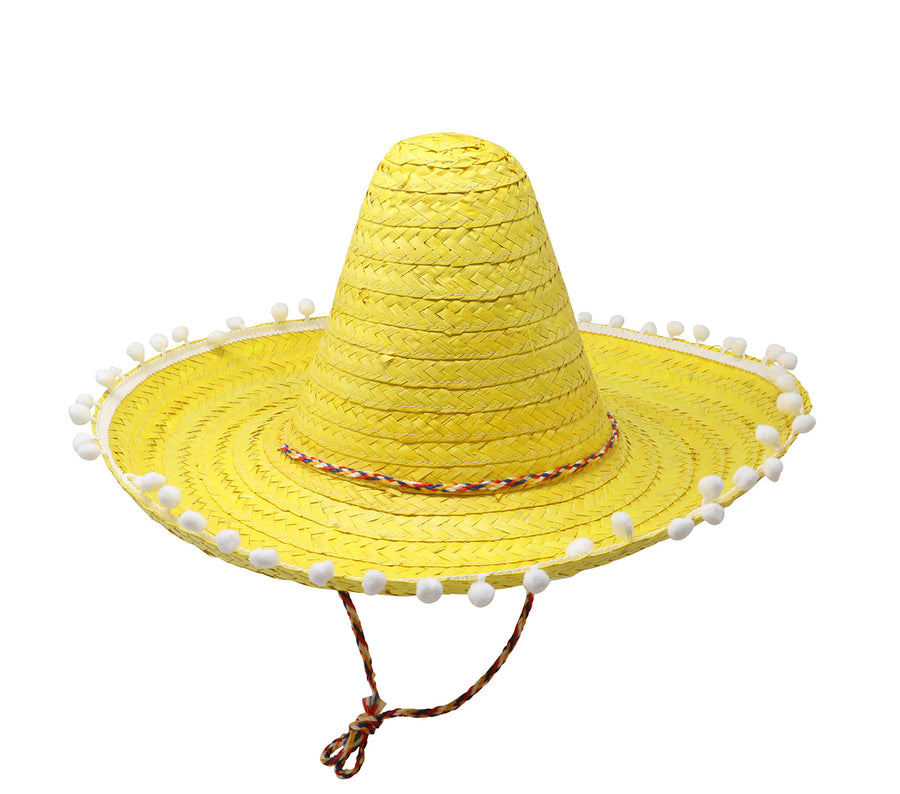 Sombrero für Erwachsene 45 cm mit Bommeln