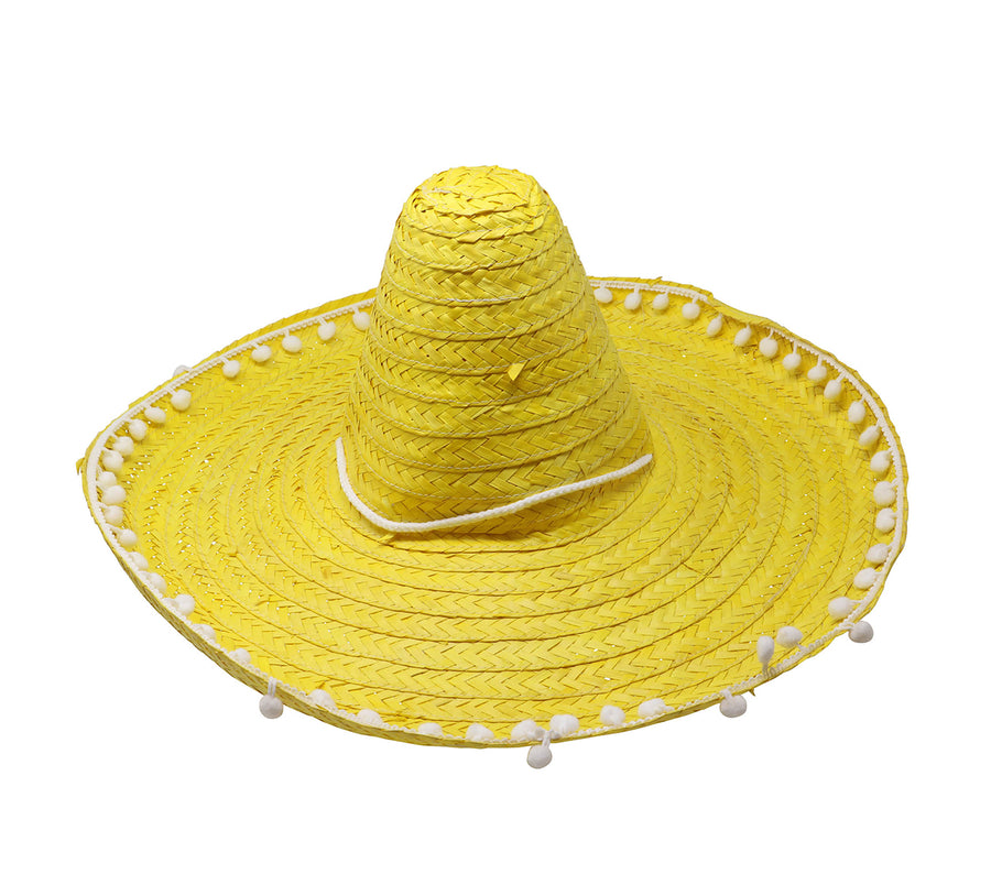 Sombrero für Erwachsene 50 cm mit Bommeln