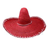 GP13652 – Mexiko Sombrero Gelb Blau Partyhut – Farbe: Rot