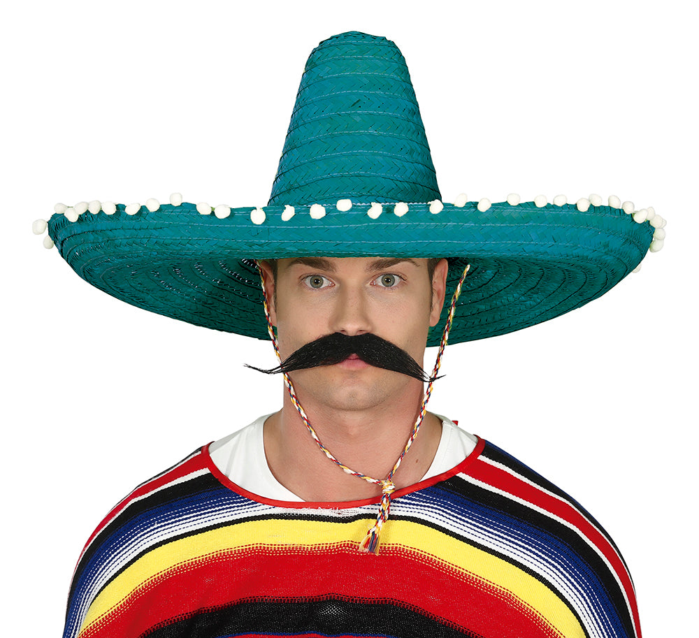 GP13652 – Mexiko Sombrero Gelb Blau Partyhut – Farbe: Grün