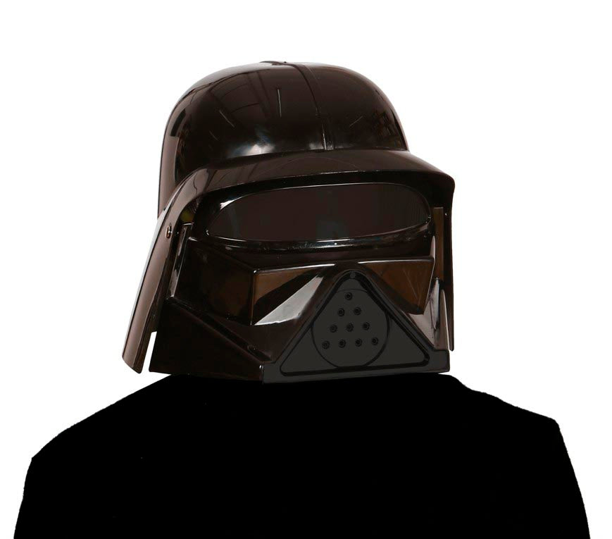 GP13692 – Superheld Dunkelhelm Schwarz Kostümkopfstück – Farbe: Schwarz