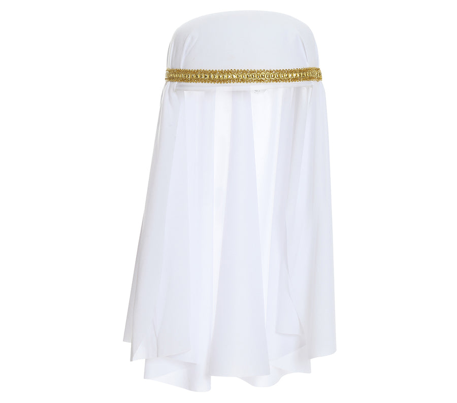 GP13708 – Wüstenprinz Sheik Kopfschmuck Fasching – Farbe: Weiß, Ansicht 2