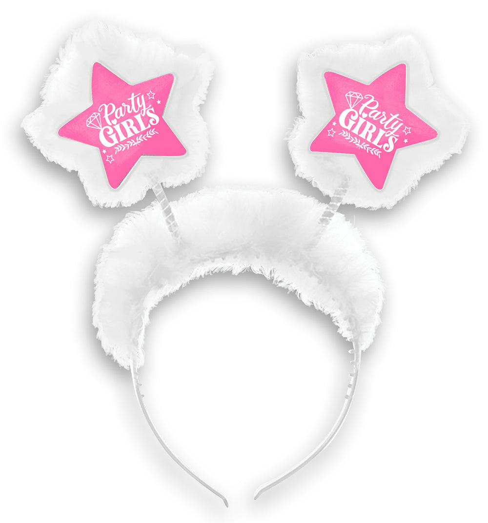 GP13728 – Junggesellenabschied Kopfaccessoire Karneval – Farbe: Pink / Weiß