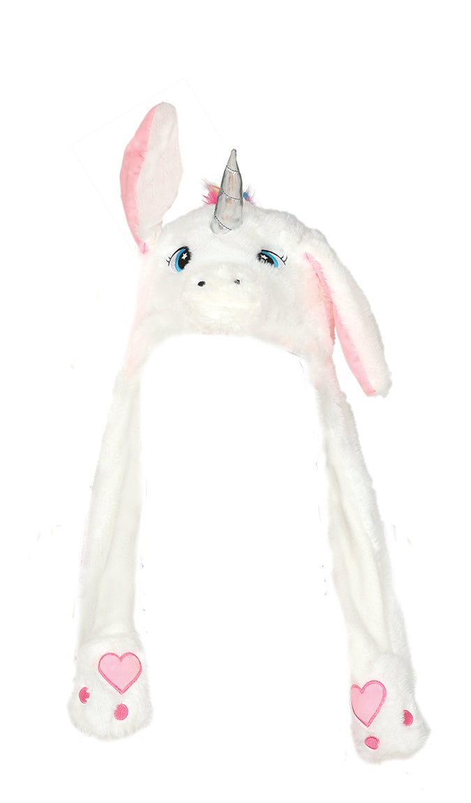 GP13730 – Einhorn Karneval Hut Plüsch Kopfteil – Farbe: Weiß