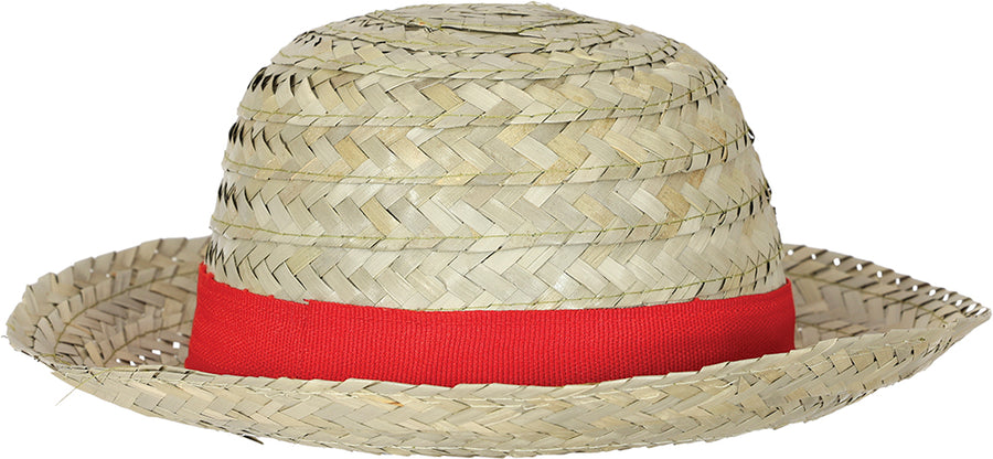 GP13758 – Märchenhut Sommerfest Strohträger Rotes – Farbe: Beige, Ansicht 2