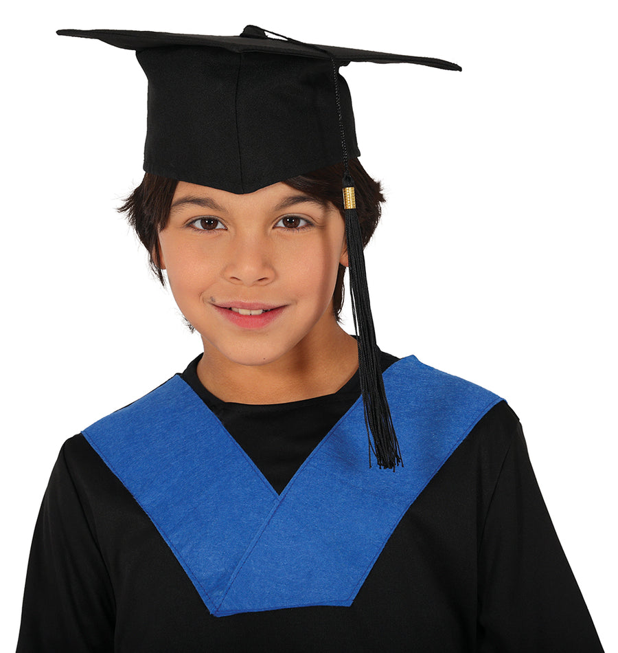 GP13761 – Absolventenhut Kinder Feier Hut – Farbe: Schwarz, Ansicht 2