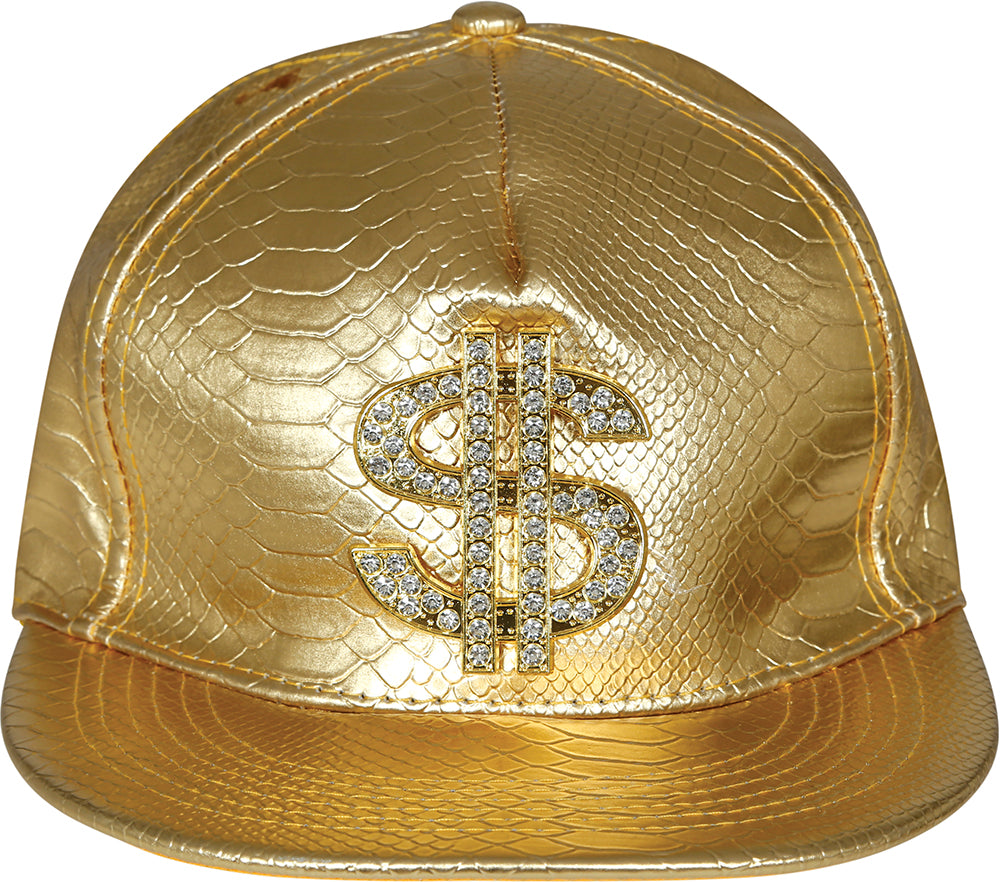 GP13788 – 90s Goldener HipHop Geldsymbol Cap – Farbe: Gold