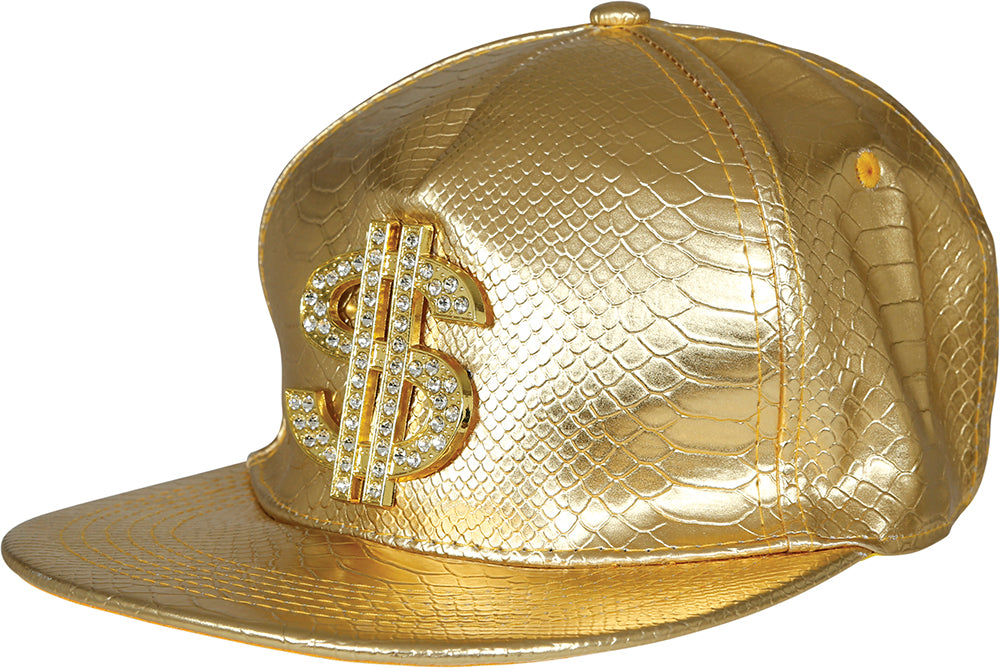 GP13788 – 90s Goldener HipHop Geldsymbol Cap – Farbe: Gold