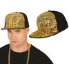 GP13789 – 90s Goldene Hip Hop Mütze – Farbe: Gold / Schwarz