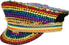 GP13791 – Regenbogen Kapitänsmütze Glitzer – Farbe: Mehrfarbig
