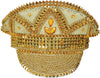 GP13792 – Karneval Kapitänsmütze Goldene Verzierungen – Farbe: Gold