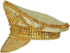 GP13792 – Karneval Kapitänsmütze Goldene Verzierungen – Farbe: Gold
