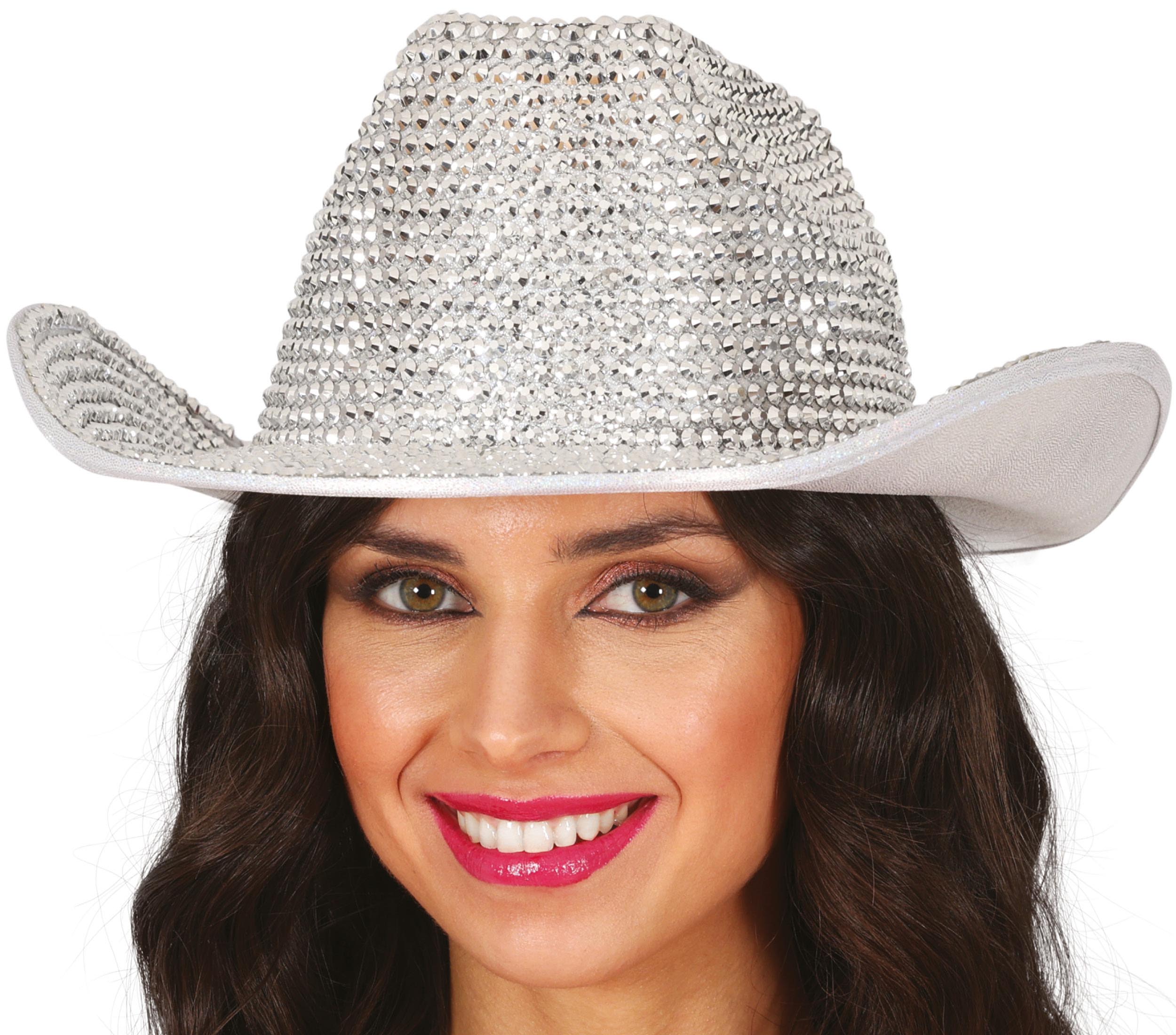 GP13796 – Junggesellenabschied Glamour Cowboy Hut – Farbe: Silber