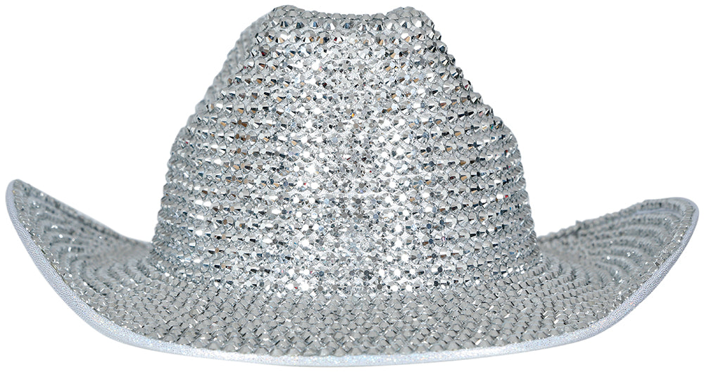 GP13796 – Junggesellenabschied Glamour Cowboy Hut – Farbe: Silber