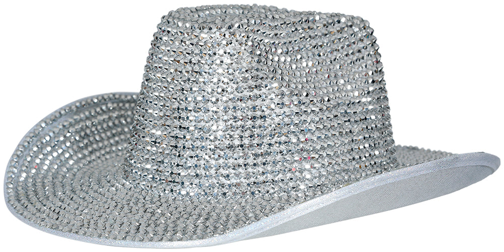 GP13796 – Junggesellenabschied Glamour Cowboy Hut – Farbe: Silber