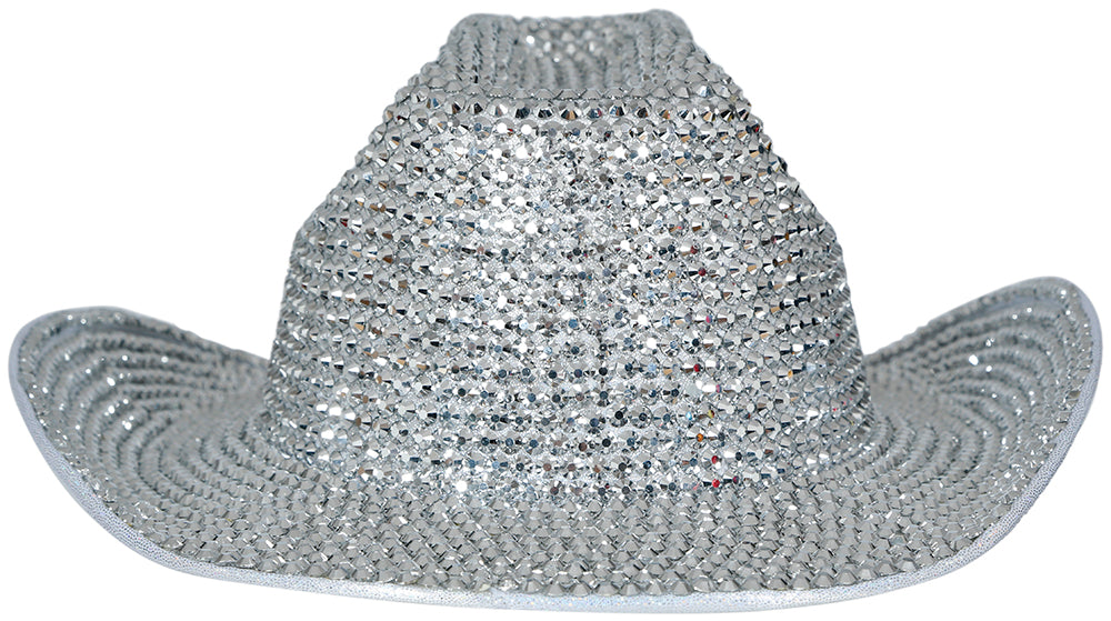 GP13796 – Junggesellenabschied Glamour Cowboy Hut – Farbe: Silber
