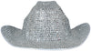 GP13796 – Junggesellenabschied Glamour Cowboy Hut – Farbe: Silber