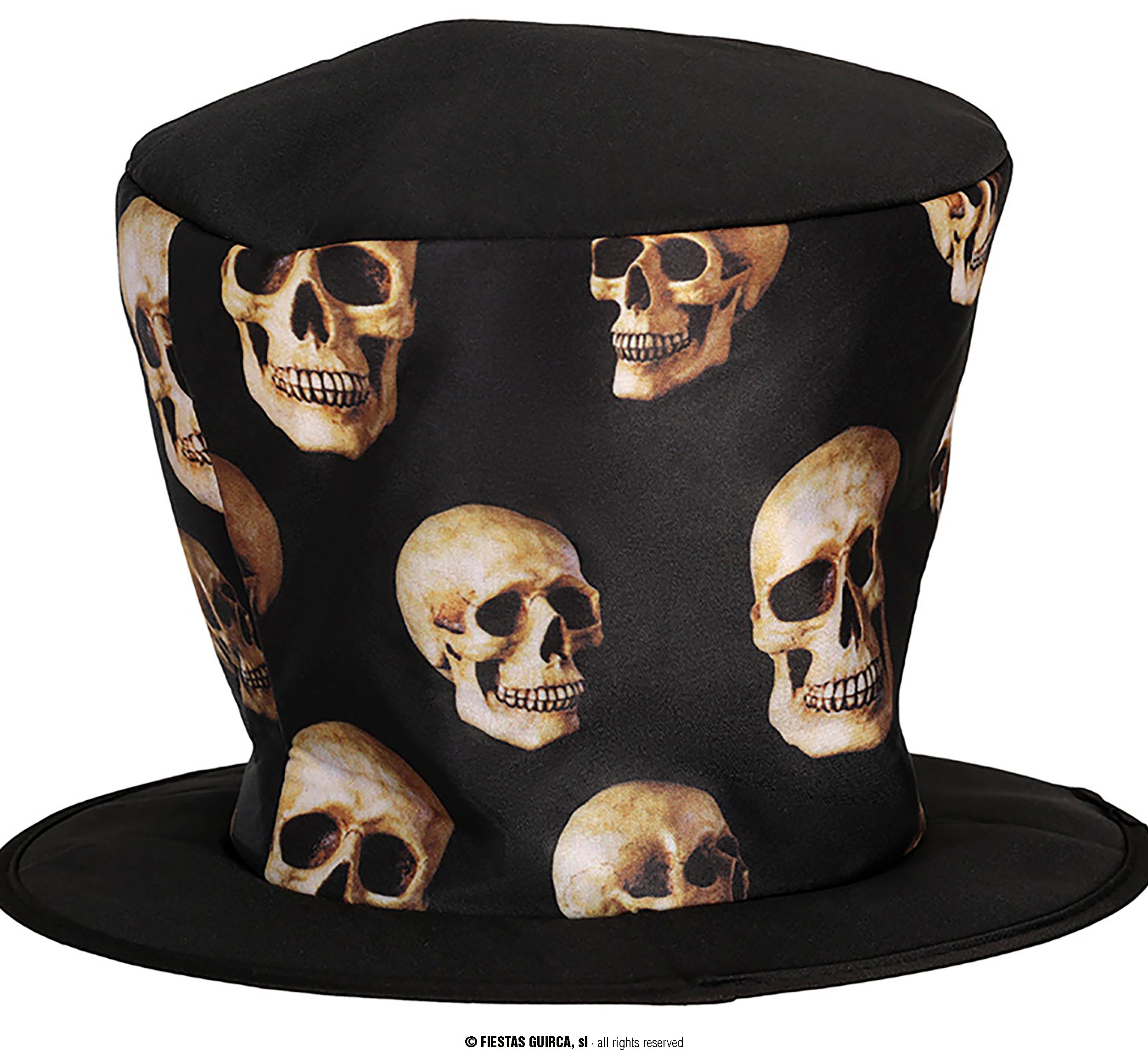 GP13804 – Voodoo Totenkopf Zylinderhut Halloween – Farbe: Schwarz