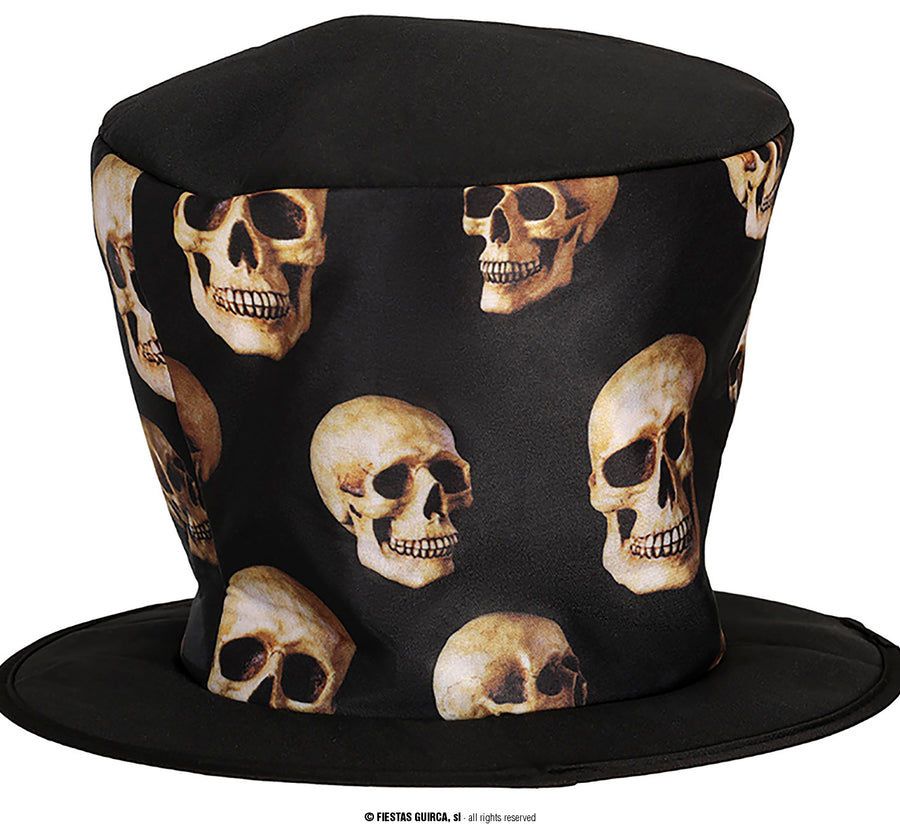Totenkopf Zylinder für Erwachsene Voodoo