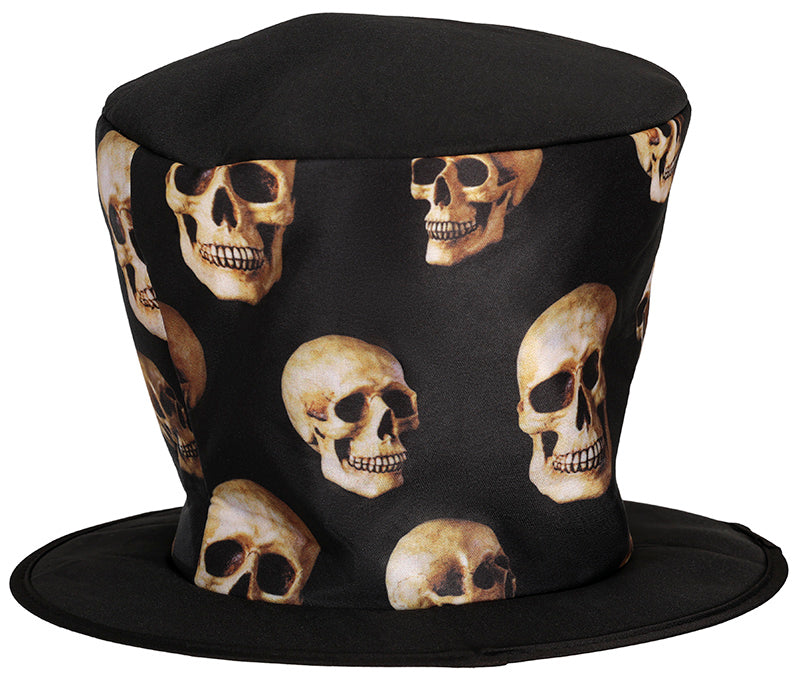 GP13804 – Voodoo Totenkopf Zylinderhut Halloween – Farbe: Schwarz