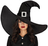 GP13807 – Hexe Kostüm Hut Halloween Zubehör – Farbe: Schwarz