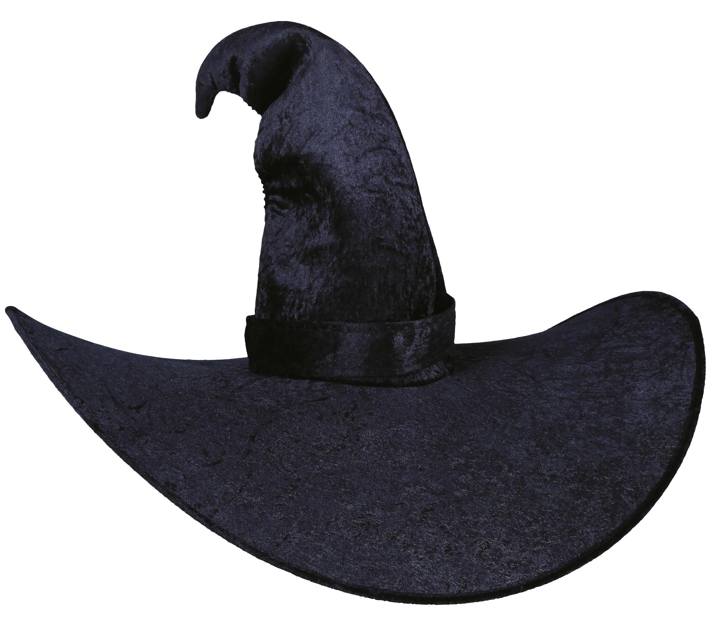 GP13807 – Hexe Kostüm Hut Halloween Zubehör – Farbe: Schwarz