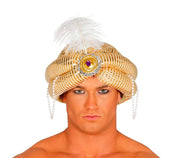 Maharaja Turban für Erwachsene gold, Bild 1