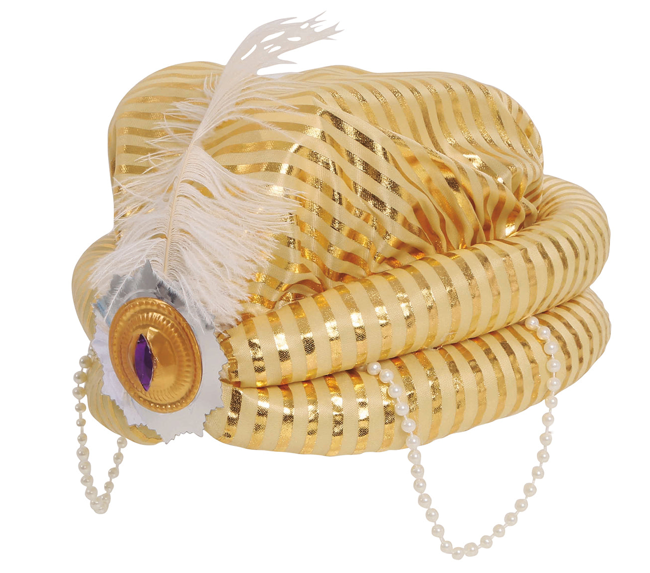 GP13812 – Wüstenprinz Sheik Glamour Turban – Farbe: Gold