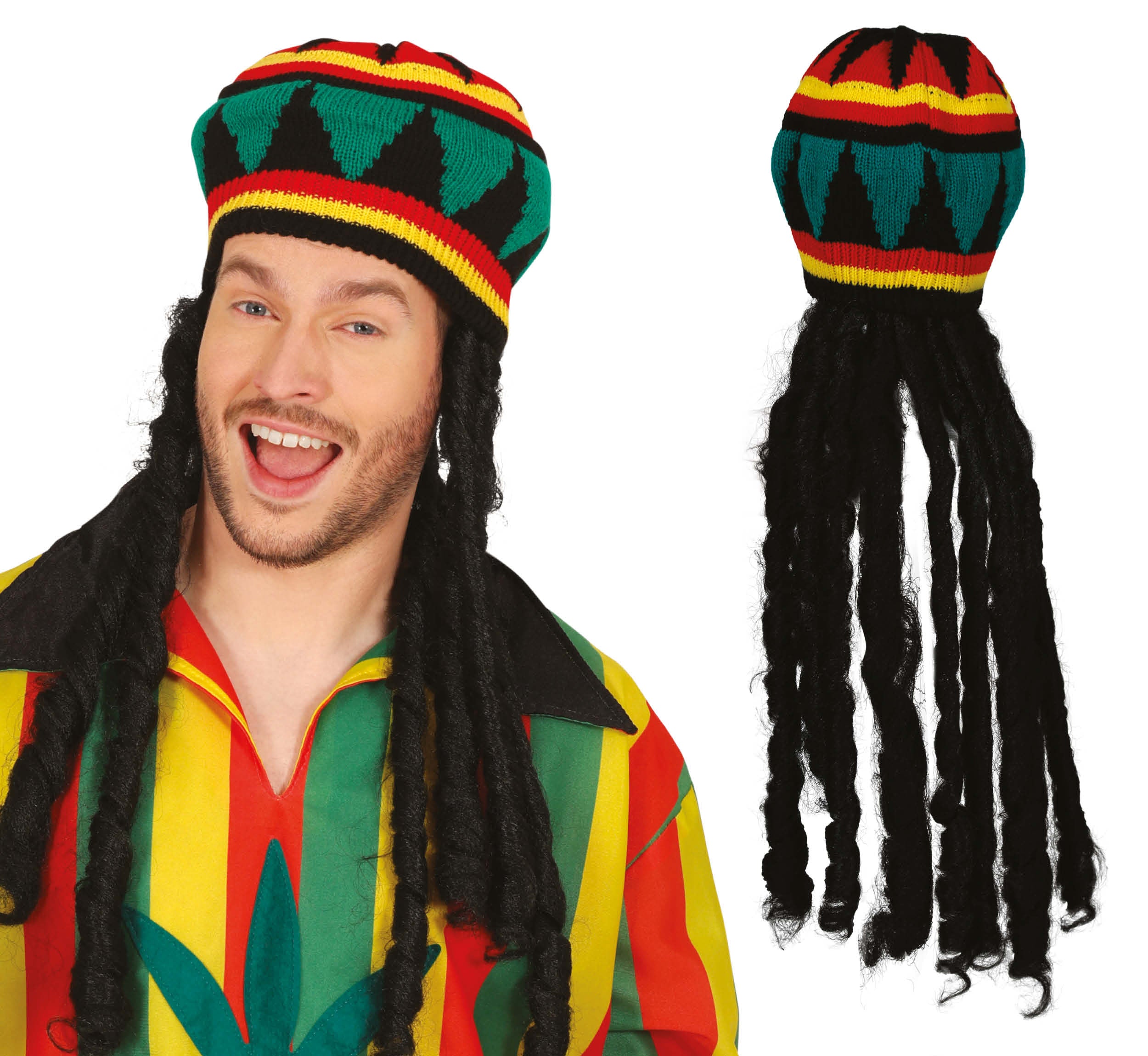GP13817 – Rastafari Dreadlocks Hut Karibik Jamaika – Farbe: Mehrfarbig