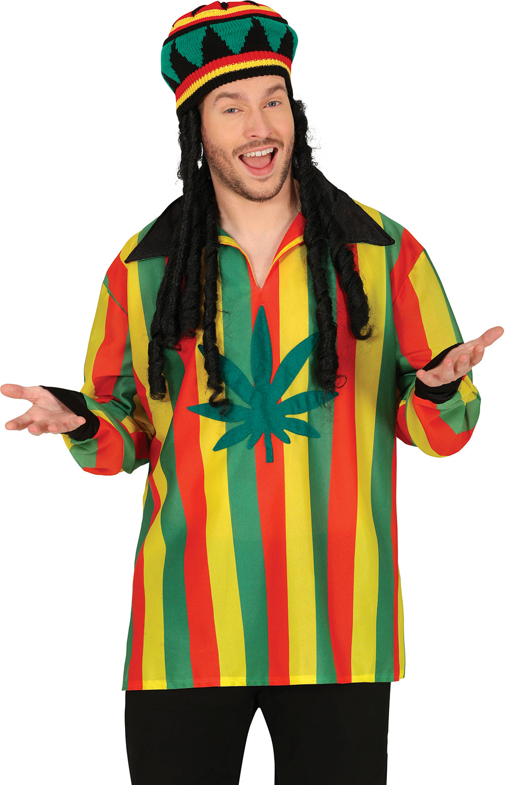 GP13817 – Rastafari Dreadlocks Hut Karibik Jamaika – Farbe: Mehrfarbig