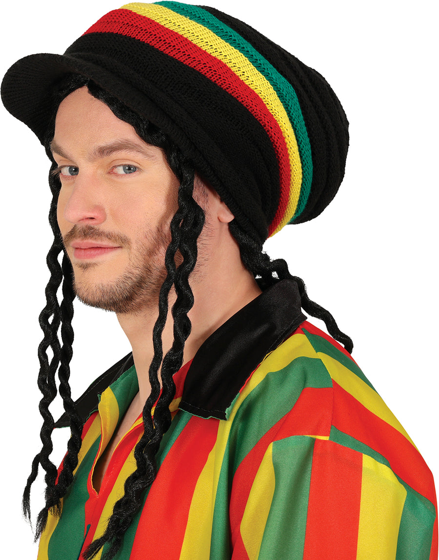 Rasta Schirmmütze für Erwachsene