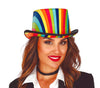 GP13840 – Regenbogen Karneval Zylinderhut Kostüm – Farbe: Mehrfarbig