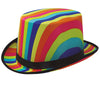 GP13840 – Regenbogen Karneval Zylinderhut Kostüm – Farbe: Mehrfarbig