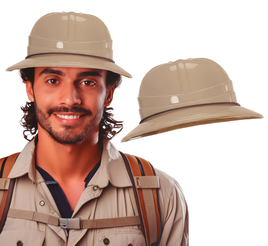 GP13869 – Militär Tropenhelm 40er Jahre Karneval – Farbe: Beige, Ansicht 2