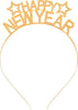 GP13873 – Silvester Diadem Glitzer Krone – Farbe: Gold