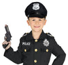 GP13875 – Polizei Karnevalskappe Schwarz Fasching – Farbe: Schwarz