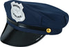 GP13875 – Polizei Karnevalskappe Schwarz Fasching – Farbe: Schwarz