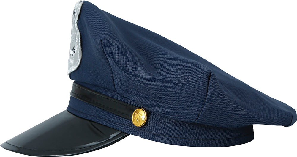 GP13875 – Polizei Karnevalskappe Schwarz Fasching – Farbe: Schwarz