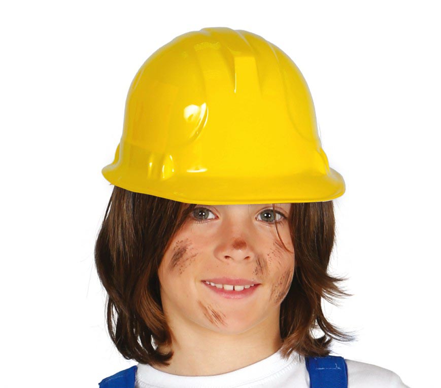 Bauarbeiterhelm für Kinder gelb